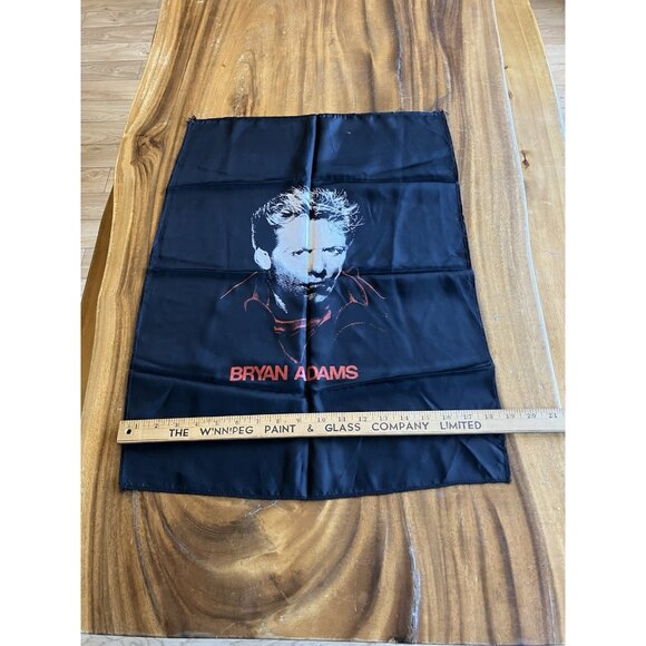 Vintage Black Flag/Banner Silk Wall Tapestry - Bryan Adams - Picture 8 of 8
